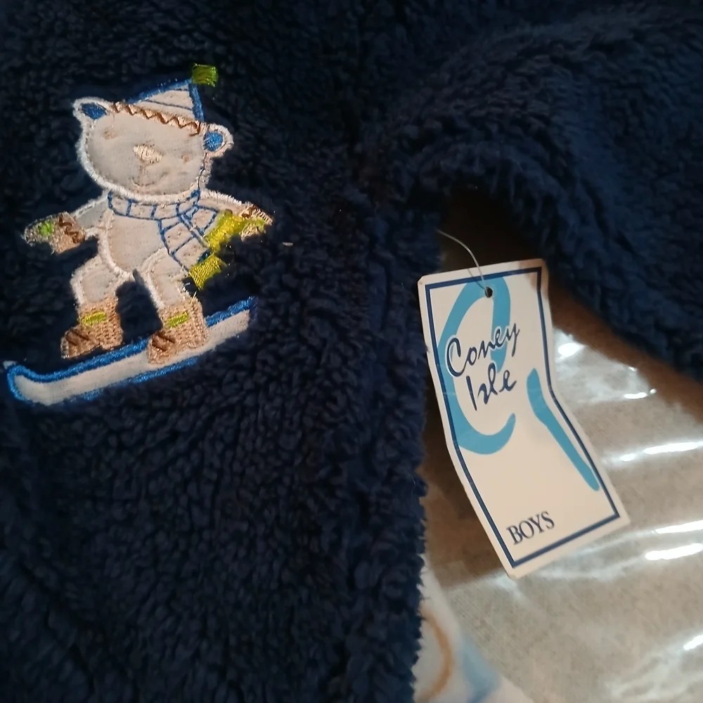 Cozy Navy Blue Kids One Piece - Picture 8 of 9